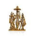 Ram Darbar Murti - 2.5 X 1.75 Inches | Stone & Gold Polish Ram Darbar Idol/ Ram Darbar Statue For Car Decor - Car Stand & Car Accessories