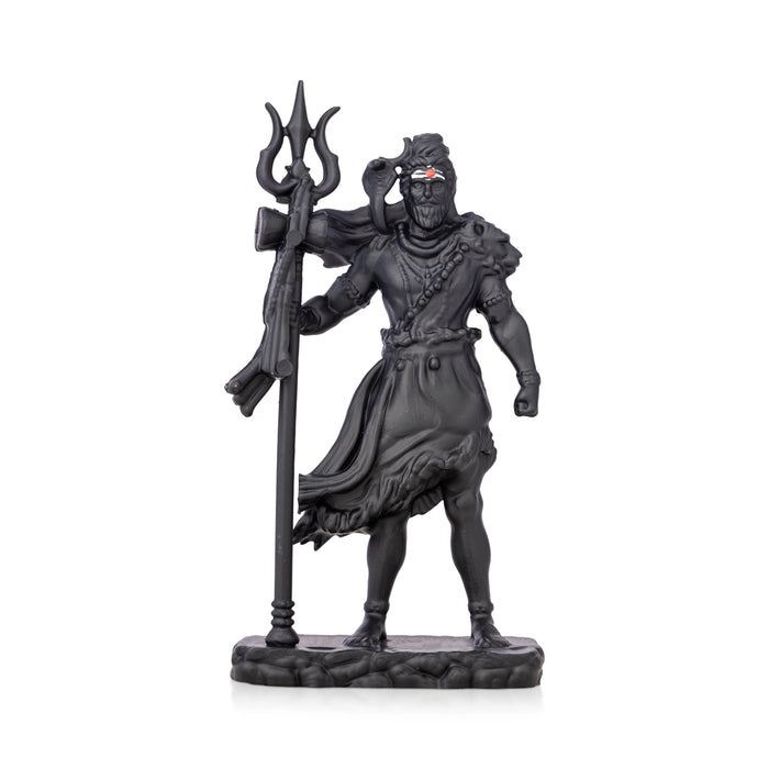Shivan Standing On Base Murti - 4.5 x 2.5 Inches | Resin Idol/ Lord Mahadev Statue For Pooja