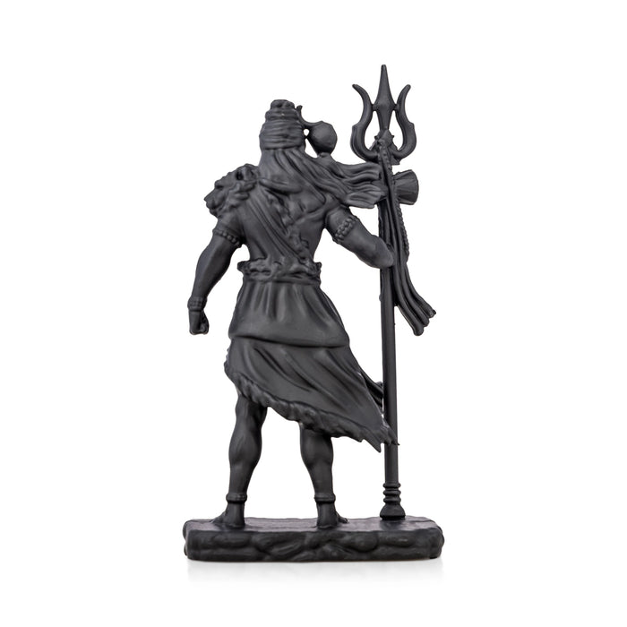 Shivan Standing On Base Murti - 4.5 x 2.5 Inches | Resin Idol/ Lord Mahadev Statue For Pooja