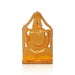 Balaji Murti With Back Stand | Gold Polish With Stone Balaji Idol/ Multicolour Stone Perumal Statue for Car Decor - Car Stand & Car Accessories