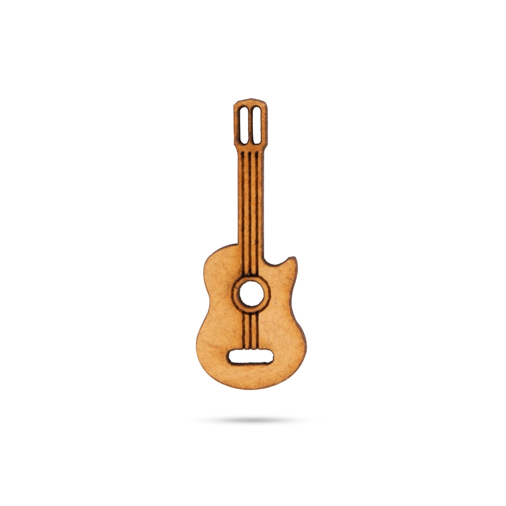 Guitar - 1.25 x 0.5 Inches | Musical Toy/ Wooden Guitar for Home Décor