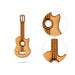 Guitar - 1.25 x 0.5 Inches | Musical Toy/ Wooden Guitar for Home Décor - Traditional Games & Toys