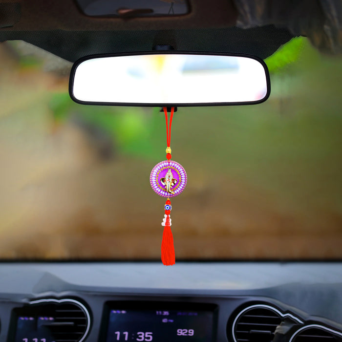 Car Hanging  - 13 x 3 Inches | Car Mirror Hanging/ Car Decorative Accessory/ Assorted Design - Car Stand & Car Accessories