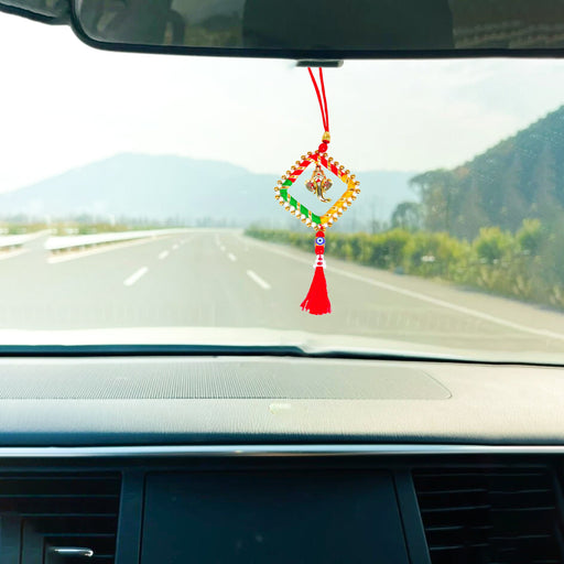 Car Hanging  - 14 x 3.5 Inches | Car Mirror Hanging/ Car Decorative Accessory/ Assorted Design - Car Stand & Car Accessories
