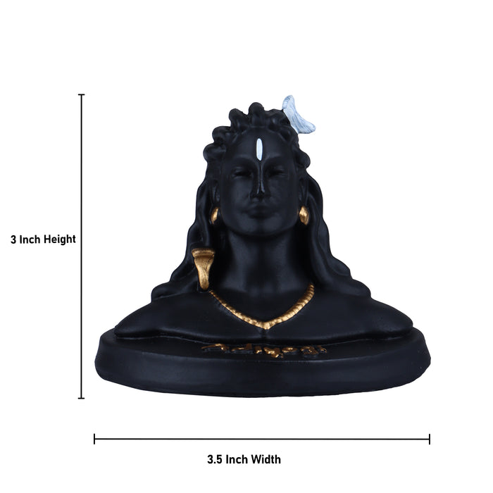 Adiyogi Statue - 3 x 3.5 Inches | Adiyogi Shiva Statue/ Adiyogi Murti/ Adiyogi Fiber for Home Decor