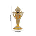 Standing Balaji Murti - 3.5 x 1.5 Inches | Stone Balaji Idol/ Balaji Statue for Home Decor/ 30 Gms Approx - Car Stand & Car Accessories