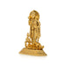 Murugan Statue With Peacock Standing On Base - 2.5 x 1.75 Inches | Metal & Gold Polish Murugan Silai for Home - Gold Polish Murties
