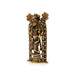 Guruvayurappan Idol - 3.75 x 2 Inches | Metal & Antique Gold Polish Guruvayurappan Statue for Table Top - Aluminium Murties