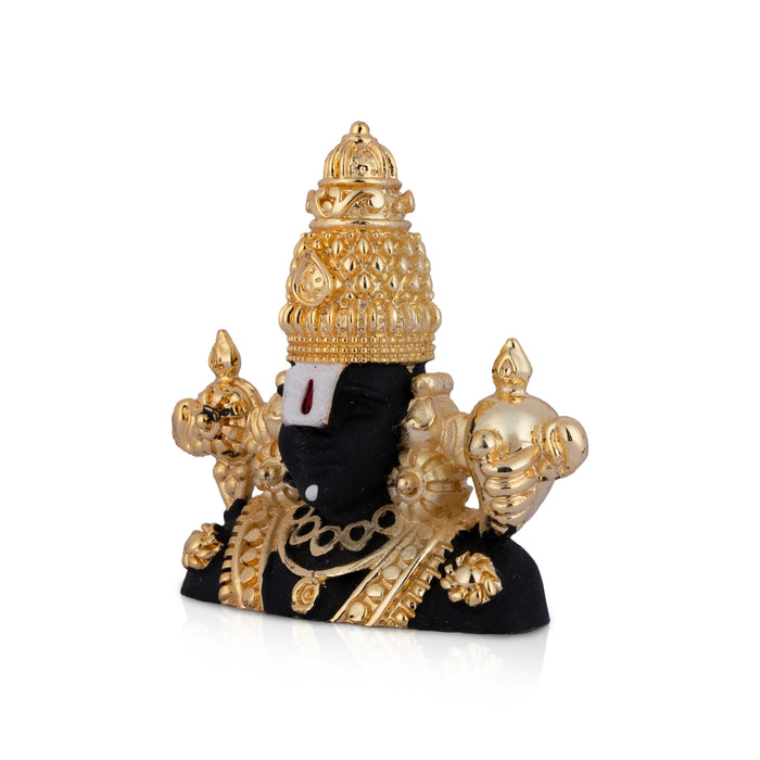 Balaji Head Wall Hanging - 3 x 3 Inches | Lord perumal/ Devotional Wall Décor for Home, Office or Pooja Room - Wall Hanging