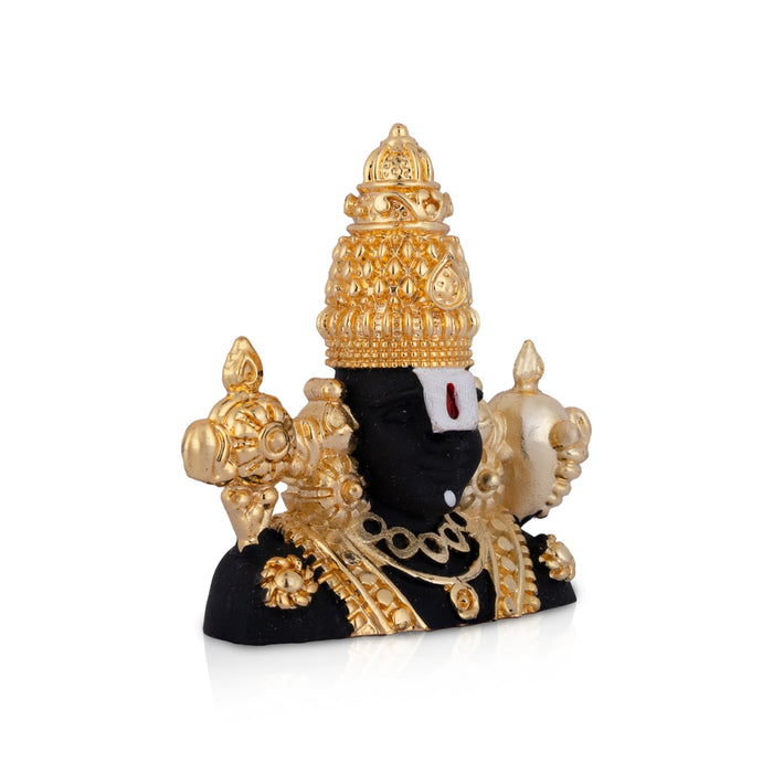 Balaji Head Wall Hanging - 3 x 3 Inches | Lord perumal/ Devotional Wall Décor for Home, Office or Pooja Room - Wall Hanging
