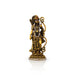 Rama Idol Standing On Base - 3.75 x 1.5 Inches | Metal & Antique Gold Polish Ramar Statue for Home & Table Top - Gold Polish Murties