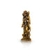 Rama Idol Standing On Base - 3.75 x 1.5 Inches | Metal & Antique Gold Polish Ramar Statue for Home & Table Top - Gold Polish Murties
