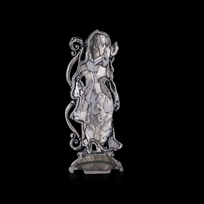 Ayodhya Ramar Standing On Base Murti - 4 x 1.5 Inches | Antique Metal Idol / Ramar Statue for Home & Pooja - Fibre Murties