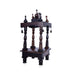 Pooja Mandir With Base - 8 x 8 inches | Puja Stand/ Mandapam/ Wooden Temple For Home And Pooja Room - Home Puja Mandir