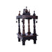 Pooja Mandir With Base - 8 x 8 inches | Puja Stand/ Mandapam/ Wooden Temple For Home And Pooja Room - Home Puja Mandir