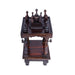 Pooja Mandir With Base - 8 x 8 inches | Puja Stand/ Mandapam/ Wooden Temple For Home And Pooja Room - Home Puja Mandir