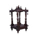 Open Pooja Mandir With Base - 15 X 10 Inches | Puja Stand/ Mandapam/ Wooden Temple For Home And Pooja Room - Home Puja Mandir