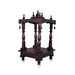 Open Pooja Mandir With Base - 15 X 10 Inches | Puja Stand/ Mandapam/ Wooden Temple For Home And Pooja Room - Home Puja Mandir