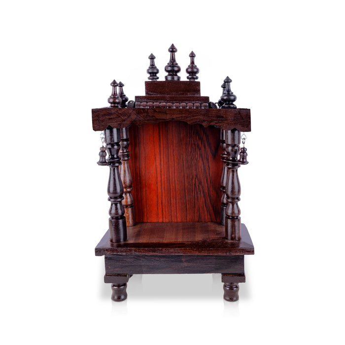 Mandir With Leg - 14.5 x 8 x 10 x 8.5 Inches | Wooden Mandir/ Puja Mandapam/ Wooden Temple for Home