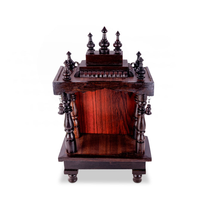 Mandir With Leg - 14.5 x 8 x 10 x 8.5 Inches | Wooden Mandir/ Puja Mandapam/ Wooden Temple for Home