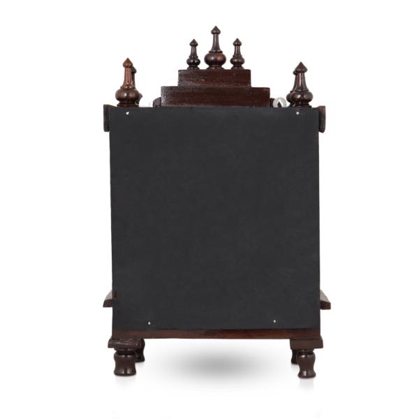 Pooja Mandapam - 6 x 12 Inches | Wooden Temple Base and Top/ Wooden Pooja Mandir for Home - Home Puja Mandir
