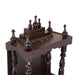 Pooja Mandapam - 6 x 12 Inches | Wooden Temple Base and Top/ Wooden Pooja Mandir for Home - Home Puja Mandir