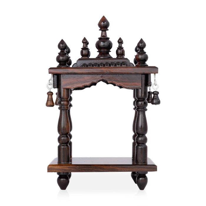 Mandapam With Leg - 10 x 5 x 6 x 5 Inches | Wood Thirukovil design / Pooja Mandir for Pooja Room