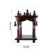 Pooja Mandir With Base - 8.5 x 5 Inches | Base 5 x 5 Inches/ Wooden Puja Stand/ Open Type Wooden Temple for Home - Home Puja Mandir