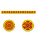 Rangoli Sticker Set - 27 x 2.5 Inches | 4 Pcs/ Yellow Colour Border Kolam Stickers/ Rangoli Design Sticker for Home - Kolam & Rangoli