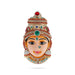 Stone Decorative Amman Face - 9 x 5 Inches | Paper Mache Devi Face/ Ammavari Face for Deity Decor - Head & Face Accessories