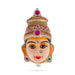 Stone Decorative Amman Face - 8.5 x 5 Inches | Paper Mache Devi Face/ Ammavari Face for Deity Decor - Head & Face Accessories