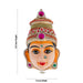 Stone Decorative Amman Face - 8.5 x 5 Inches | Paper Mache Devi Face/ Ammavari Face for Deity Decor - Head & Face Accessories