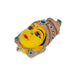 Stone Decorative Amman Face - 8.5 x 5 Inches | Paper Mache Devi Face/ Yellow Ammavari Face for Deity Decor - Head & Face Accessories