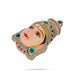 Stone Decorative Murugan Face - 9 x 5 Inches | Paper Mache Decorative Face for Deity Decor - Head & Face Accessories