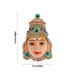 Stone Decorative Murugan Face - 9 x 5 Inches | Paper Mache Decorative Face for Deity Decor - Head & Face Accessories