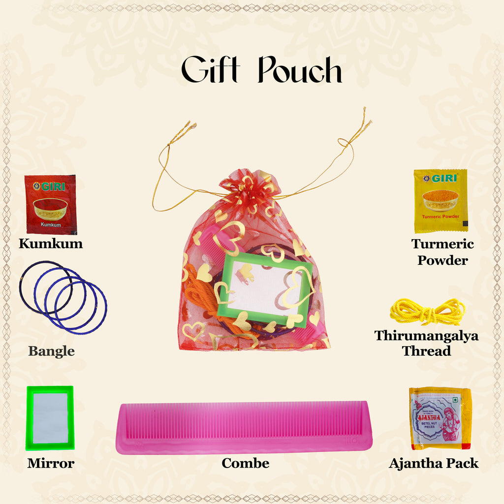 Giri Thamboolam Set - Pouch-bag | Sumangali Set/ Thambulam Pack/ Return Gift for Navratri