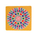 Kolam Sticker Pair - 10 x 10 Inches | 2 Pcs/ Colour Rangoli Sticker for Pooja Room Decor/ Assorted Design - Kolam & Rangoli