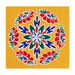 Rangoli Sticker - 4 x 4 Inch | Muggulu Sticker/ Colour Rangoli Sticker for Floor/ Assorted Design - Kolam & Rangoli