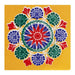 Rangoli Sticker - 4 x 4 Inch | Muggulu Sticker/ Colour Rangoli Sticker for Floor/ Assorted Design - Kolam & Rangoli