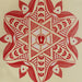 Rangoli Sticker - 12 x 12 Inches | Kolam Sticker/ Muggulu Sticker/ Readymade Rangoli Sticker for Floor Decor - Kolam & Rangoli