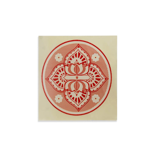 Rangoli Sticker - 12 x 12 Inches | Kolam Sticker/ Muggulu Sticker/ Readymade Rangoli Sticker for Floor Decor - Kolam & Rangoli