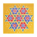 Rangoli Sticker - 15 x 15 Inch | Muggulu Sticker/ Colour Rangoli Sticker for Floor/ Assorted Design - Kolam & Rangoli