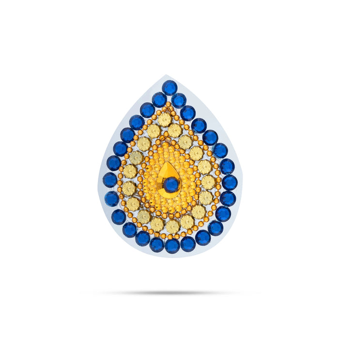 Acrylic Rangoli - 9 x 8 Inches | Peacock Design Kundan Rangoli/ Muggulu Rangoli for Home Decor - Kolam & Rangoli