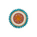 Rangoli Design - 11 x 11 Inches | Kolam Design/ Mango Design Rangoli Kolam/ Muggu Design for Home Decor - Kolam & Rangoli