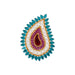 Rangoli Design - 11 x 11 Inches | Kolam Design/ Mango Design Rangoli Kolam/ Muggu Design for Home Decor - Kolam & Rangoli