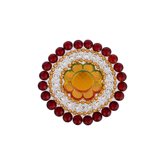 Rangoli Design - 11 x 11 Inches | Kolam Design/ Mango Design Rangoli Kolam/ Muggu Design for Home Decor - Kolam & Rangoli