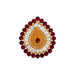 Rangoli Design - 11 x 11 Inches | Kolam Design/ Mango Design Rangoli Kolam/ Muggu Design for Home Decor - Kolam & Rangoli
