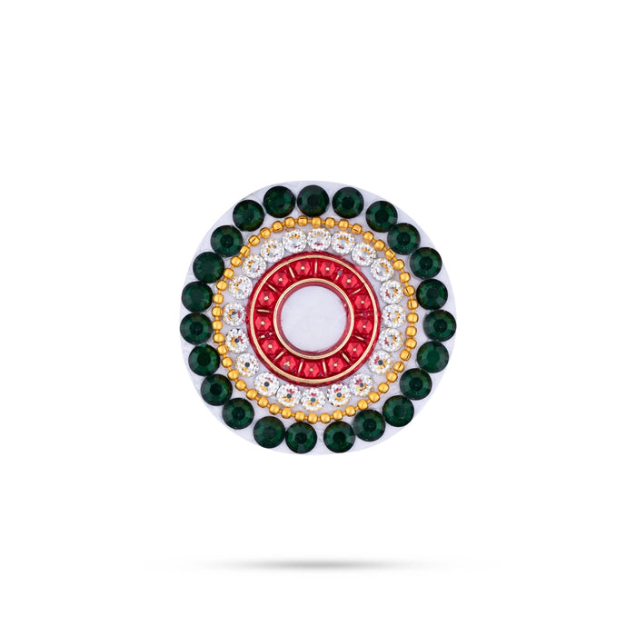 Acrylic Rangoli | Kundan Stone Rangoli Design/ Peacock Design Muggulu Rangoli for Home Decor - Kolam & Rangoli