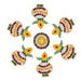 Acrylic Rangoli Design | Kalash Design Muggulu Rangoli Kolam/ Kundan Stone Kolam Design for Home Decor - Kolam & Rangoli