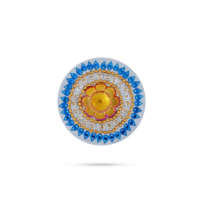 Acrylic Rangoli Design | Kalash Design Muggulu Rangoli Kolam/ Kundan Stone Kolam Design for Home Decor - Kolam & Rangoli